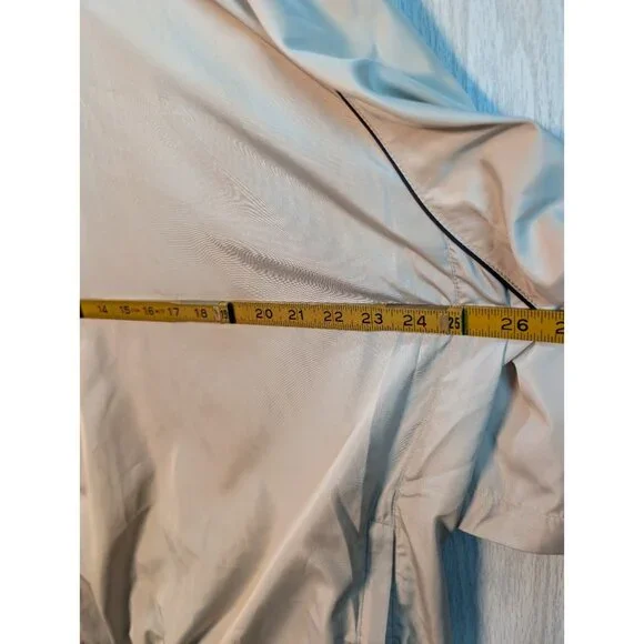 Footjoy Dryjoys Mens XL Pullover Beige V-Neck Golf Rain Jacket Windbreaker - Picture 5 of 6